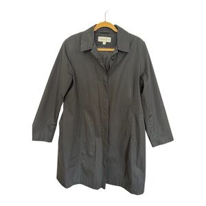 Jones New York Black Raincoat